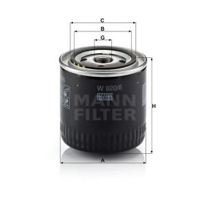 Фильтр масляный MANN-FILTER W 920/6